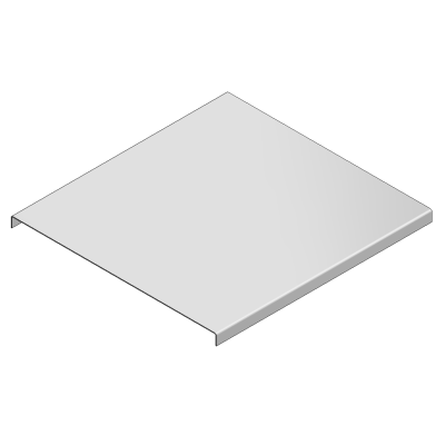VDV-Kabelkorb mit verzinkter Abdeckung, B = 200 L = 2000 mm