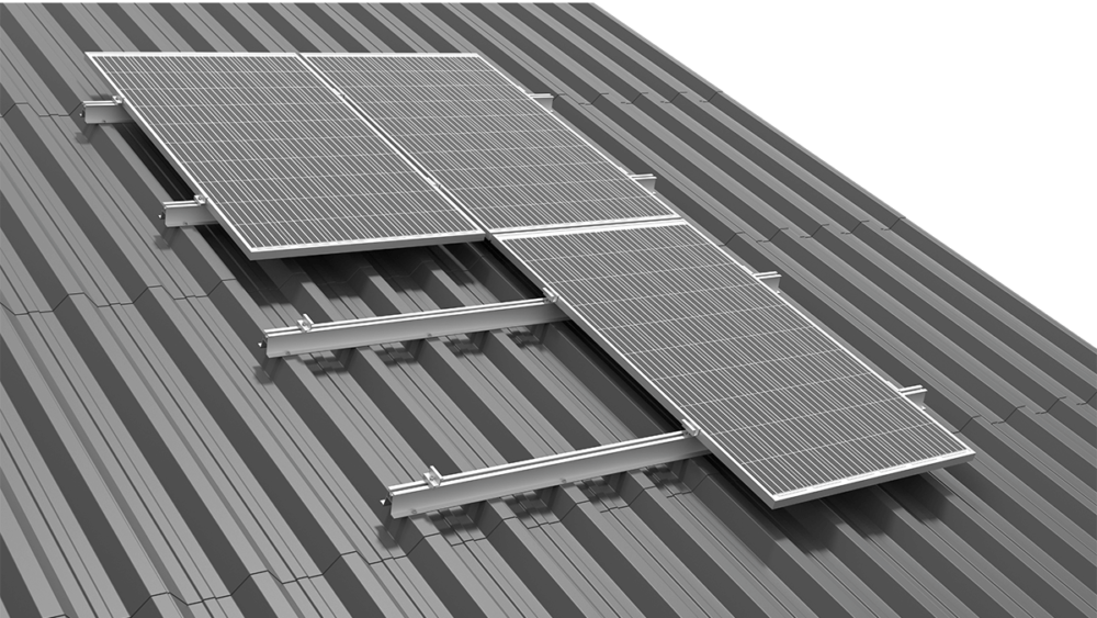 Energy5 Sp. z o.o. - Montagesysteme - Vertical Mounting for Pitched Roof Covered with... DS,BT,1V - Art. 8941