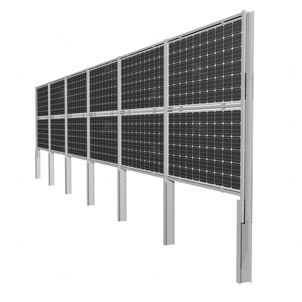 Xiamen Huge Energy Stock Co., Ltd. - Montagesysteme - Vertical Panel Mounting System Vertical Panel Mounting System - Art. 10248
