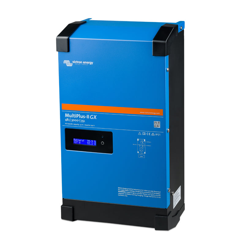 Hybrid-Solarwechselrichter Victron Energy MultiPlus-II 48/3000/35-32 GX (3kVa 48V 2.4 kW 1 Phasen)