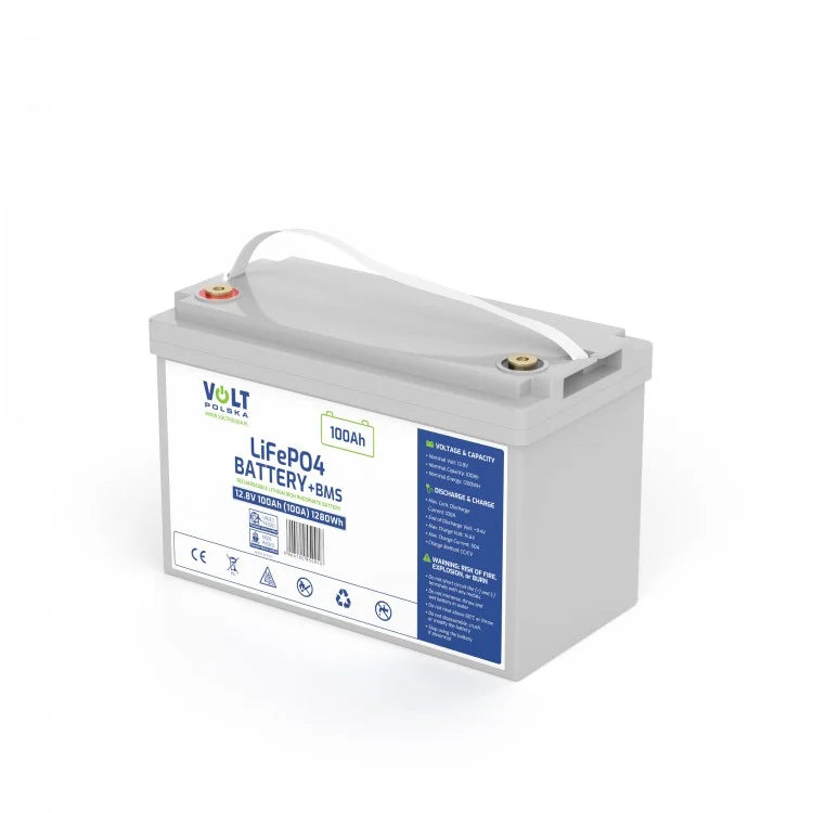 Volt Polska Batteriemodul AKUMULATOR LiFePO4 12,8V 100Ah - Art. 38786