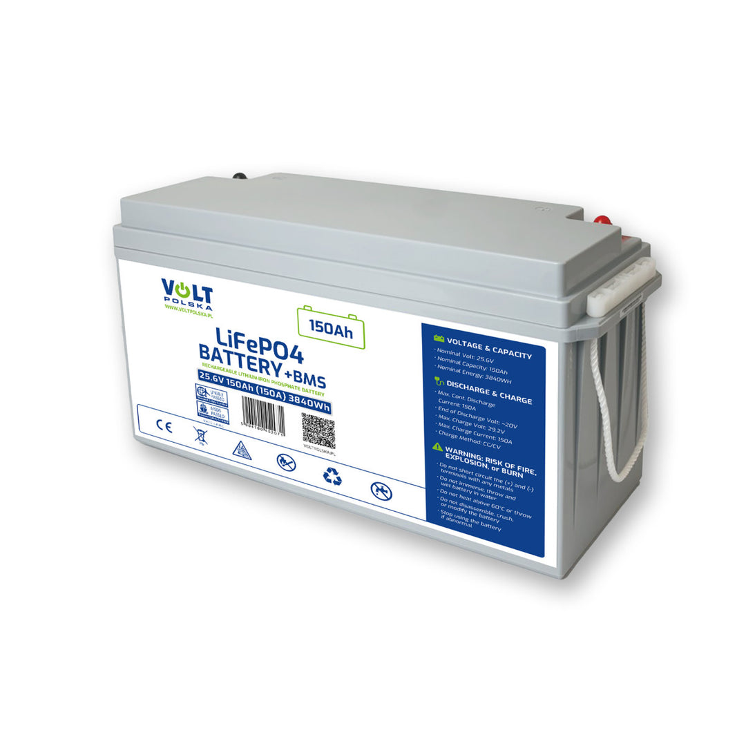 Volt Polska Batteriemodul AKUMULATOR LiFePO4 25,6V 150 Ah - Art. 38789