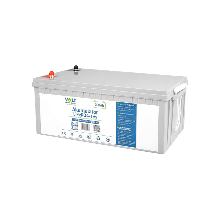 Volt Polska Batteriemodul AKUMULATOR LiFePO4 25,6V 200 Ah - Art. 38790