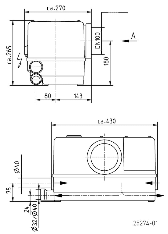 JUNG PUMPEN WCfix 260 - Art. JP09268