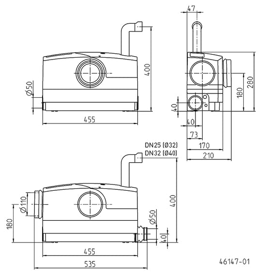 JUNG PUMPEN WCfix Plus - Art. JP45367