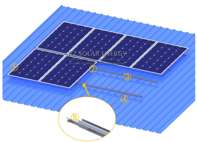 Xiamen Young Zone Solar Technology Co., Ltd. - Montagesysteme - WD-02 Tin Roof mounting YZ-WD-02 - Art. 5528