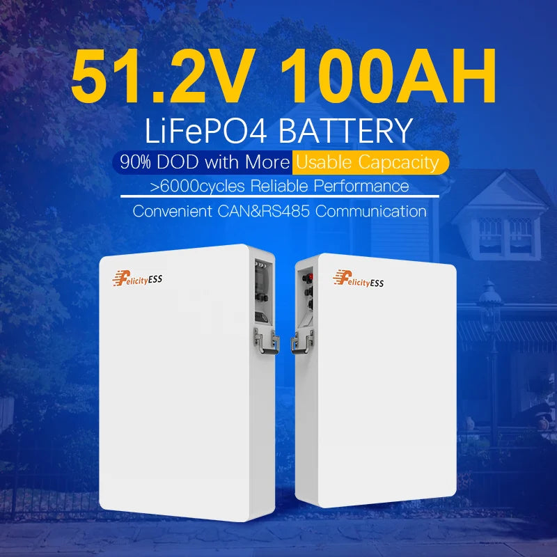Guangdong Felicity New Energy Co., Ltd. - Speicher - Wall-mounted 51.2V low voltage battery pack G04 LUX-E-48100LG04 - Art. 34315