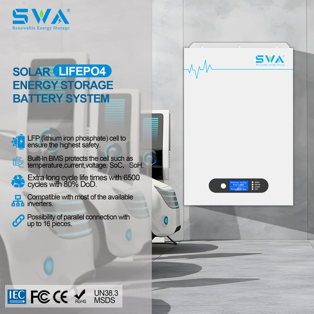 Shenzhen SWA Energy Co.,Ltd - Speicher - Wall Box Model LFP 48V Battery SWA48200-WM - Art. 29072