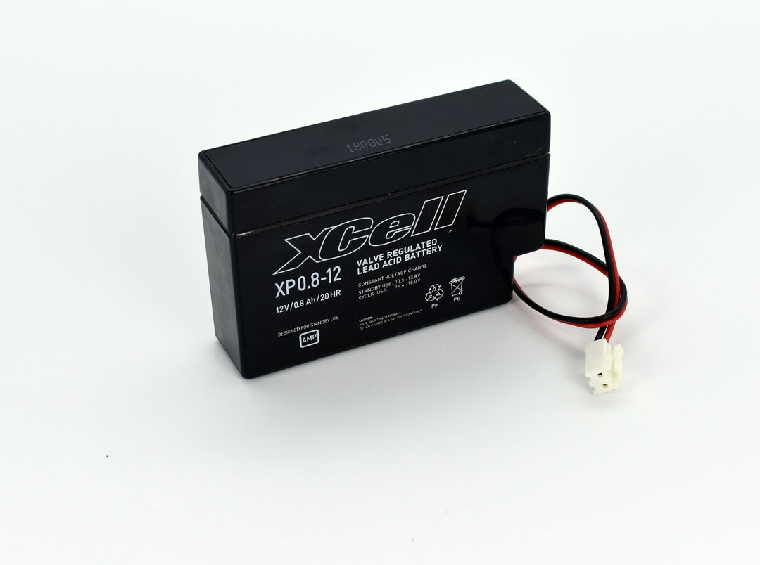 XCELL XP0.812JST Bleiakku mit JST-Stecker - 12 V und 0,8 Ah