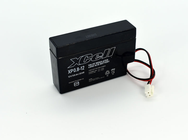 XCELL XP0.812JST Bleiakku mit JST-Stecker - 12 V und 0,8 Ah