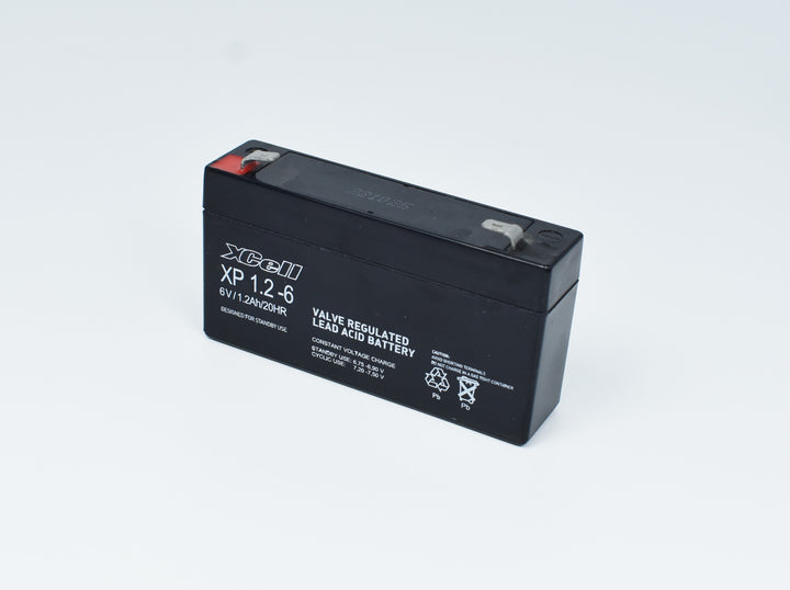 XCELL XP1.26 Bleiakku mit 6V und 1,2Ah Kapazit