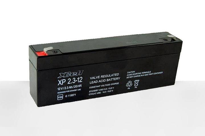 XCELL XP2.3-12 Bleiakku mit VdS Zulassung - 12 V und 2,3 Ah