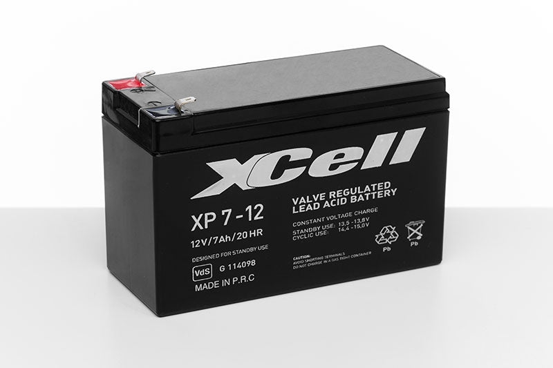XCELL XP7-12 AGM Industriebatterie - 12 V und 7,0 Ah