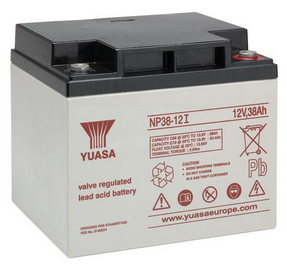 YUASA Bleiakku 12V 38Ah – Modell NP38-12I, VdS-zertifiziert
