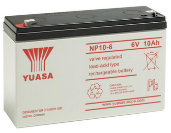 YUASA Bleiakku 6V 10Ah – Modell NP10-6