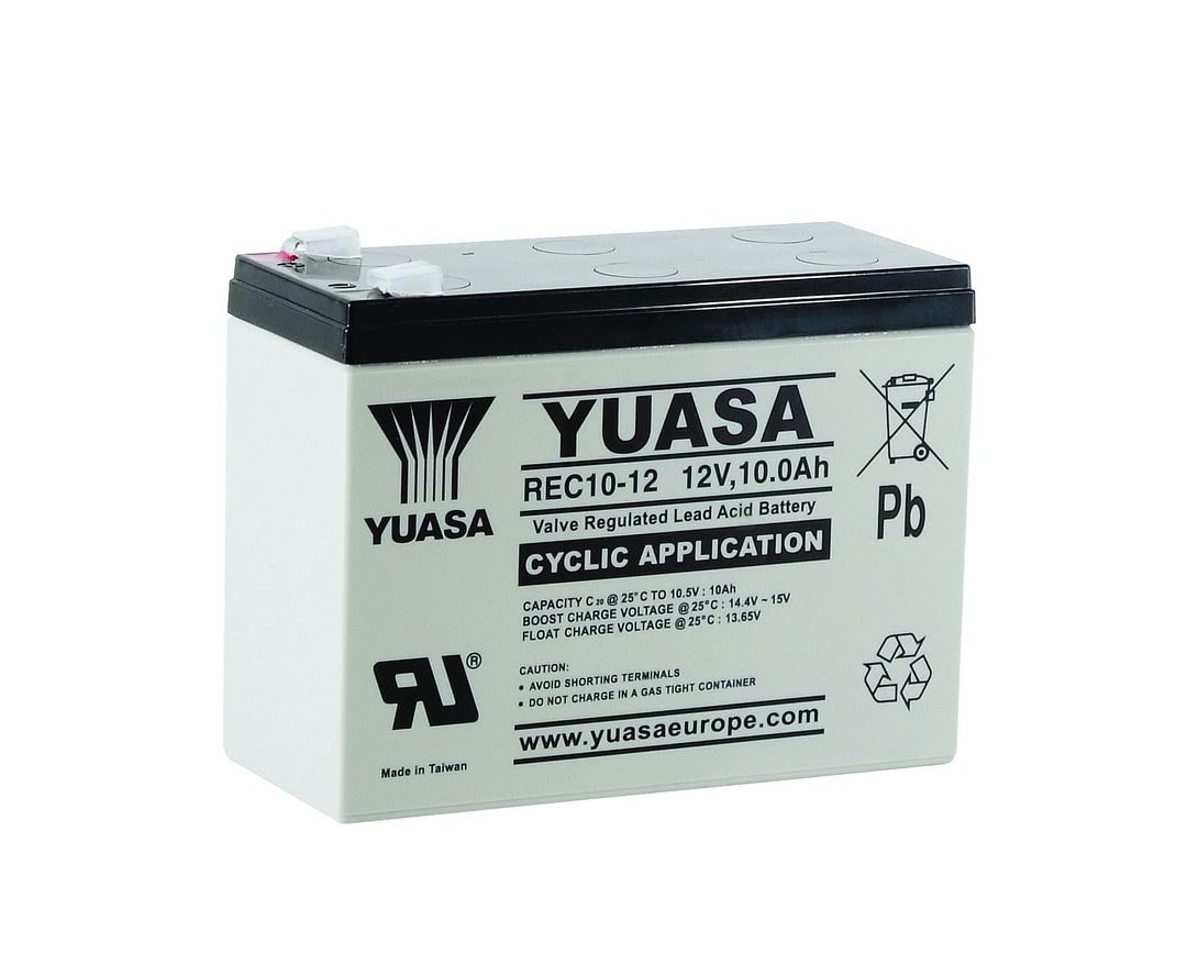YUASA REC1012 – 12V Zyklenfester Bleiakku 10Ah Wartungsfrei AGM