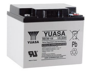 YUASA REC50-12 – 12V 50Ah Zyklischer Bleiakku