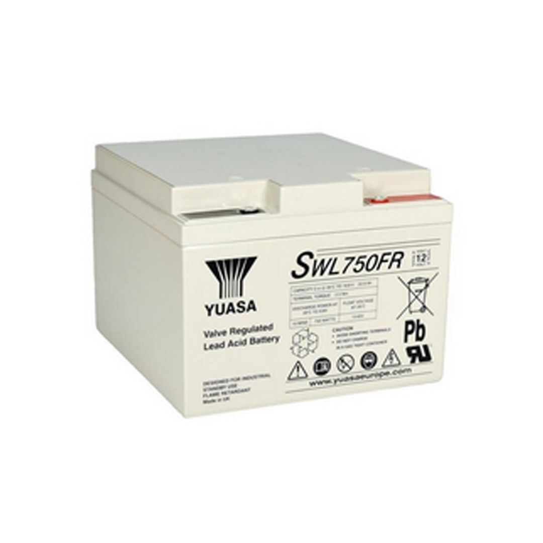 YUASA SWL750FR Bleiakku 12V 25Ah – Hochwertiger AGM-Akku mit flammhemmendem V0-Gehäuse