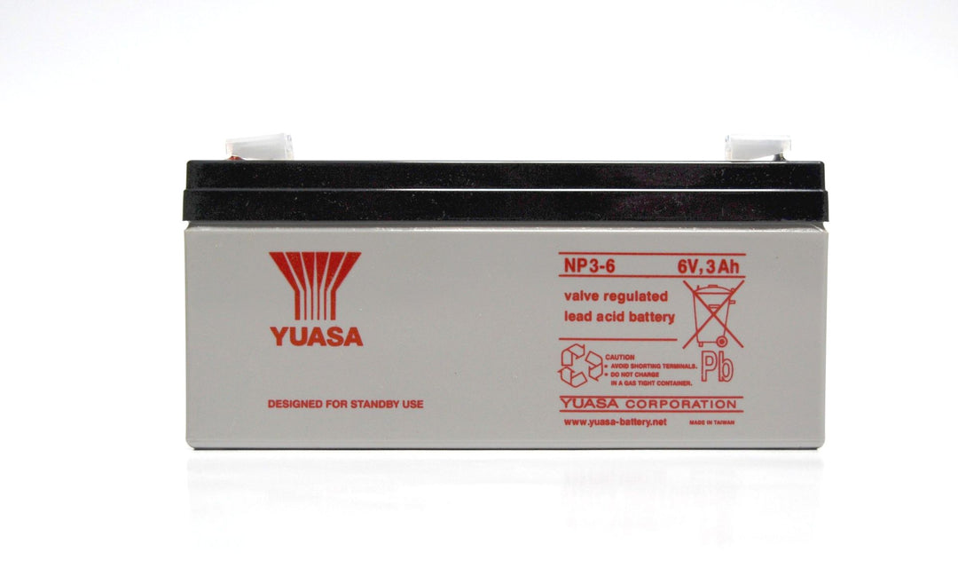 YUASA/Taiwan Bleiakku 6V 3Ah – Modell NP3-6