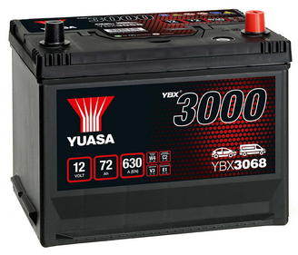 Yuasa Autobatterie YBX3068 12V 65Ah 600A (YBX3000 Serie)