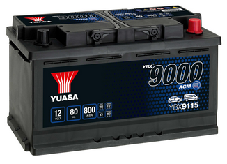 Yuasa AGM Start-Stop Batterie YBX9115 12V 80Ah 800A (YBX9000 Serie)