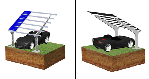Xiamen Young Zone Solar Technology Co., Ltd. - Montagesysteme - YZ-CP-01 Carbon Steel Carport Mounting System YZ-CP-01 - Art. 8797