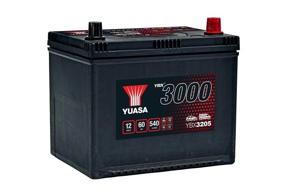Yuasa Auto Batterie YBX3205 – 12V 60Ah 540A Starterbatterie für PKW
