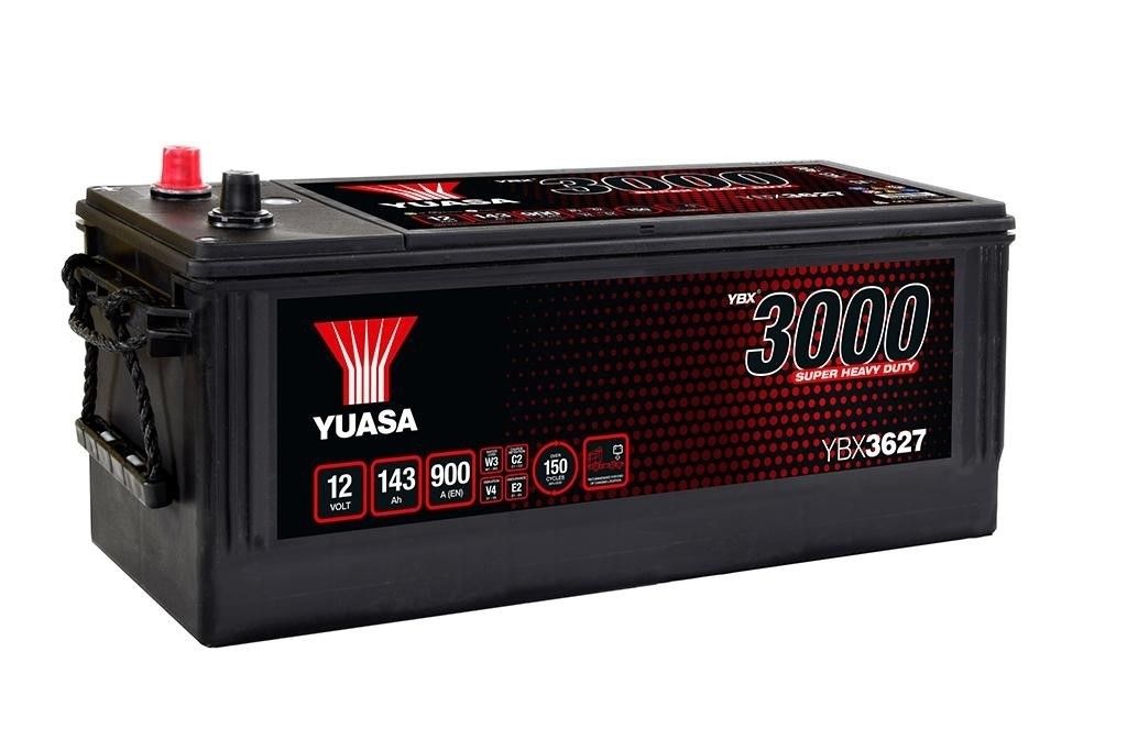 Yuasa Auto Batterie YBX3627 – 12V 143Ah 900A Starterbatterie für PKW & Nutzfahrzeuge