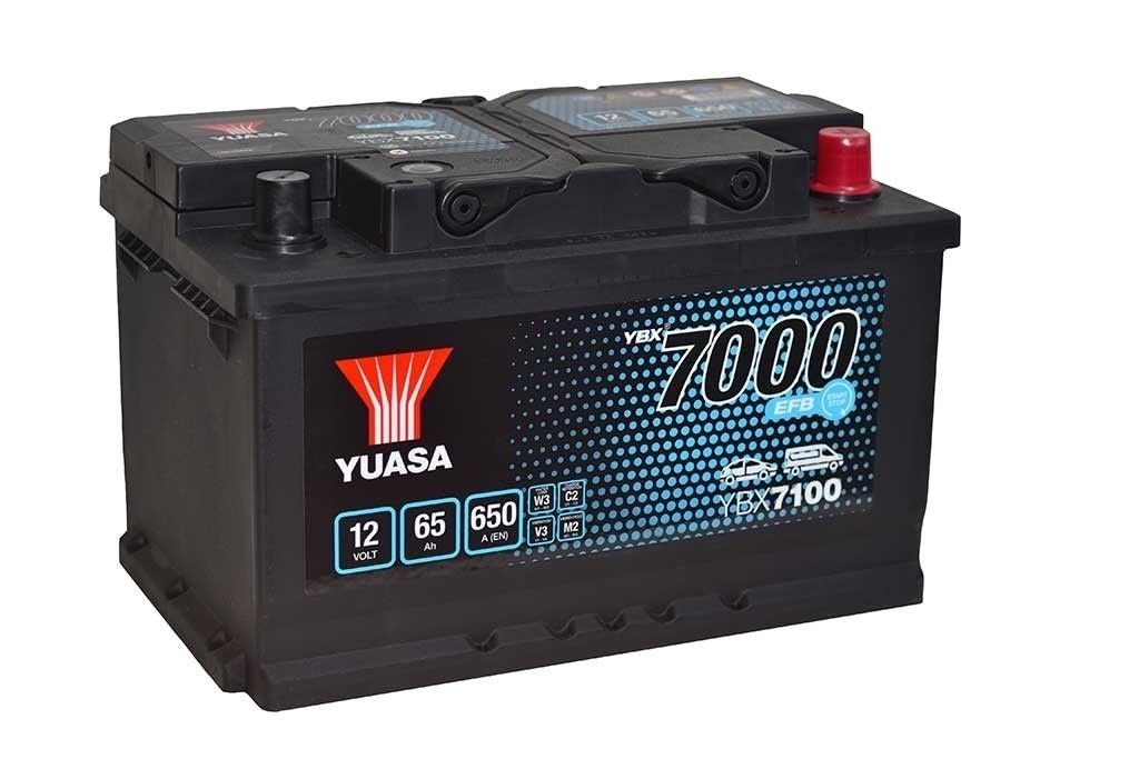 Yuasa Auto Batterie YBX7100 – 12V 65Ah 650A AGM Start-Stopp Batterie