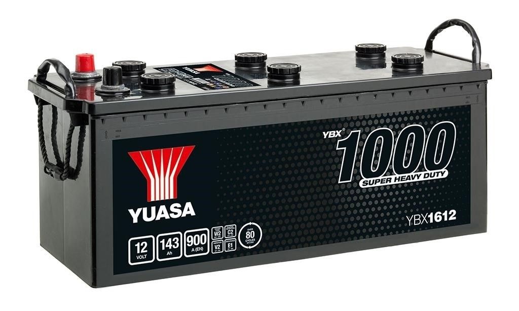 Yuasa Autobatterie YBX1612 – 12V 143Ah 900A – Zuverlässige Starterbatterie für Nutzfahrzeuge & LKW