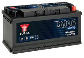 Yuasa Autobatterie YBX9019 (DIN59501) – 12V 95Ah C20 – Leistungsstarke Starterbatterie für zuverlässigen Fahrzeugbetrieb