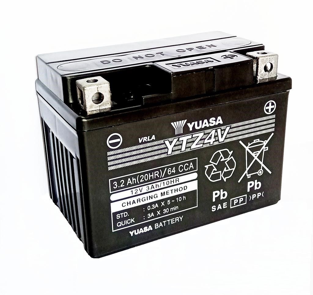 Yuasa Motorrad Batterie YTZ4VWC – 12V 3,2Ah AGM Starterbatterie