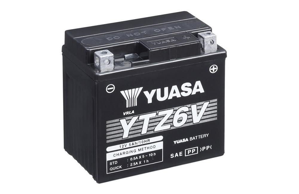 Yuasa Motorrad Batterie YTZ6VWC – 12V 5Ah AGM Starterbatterie