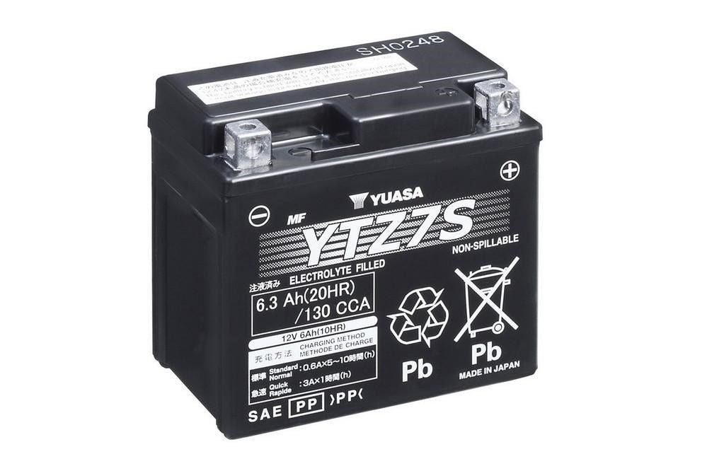 Yuasa Motorrad Batterie YTZ7SWC – 12V 6Ah AGM Starterbatterie