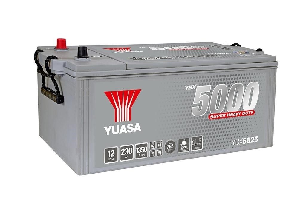 Yuasa YBX5625 – 12V 230Ah 1350A (EN) LKW-/Nutzfahrzeug-Starterbatterie