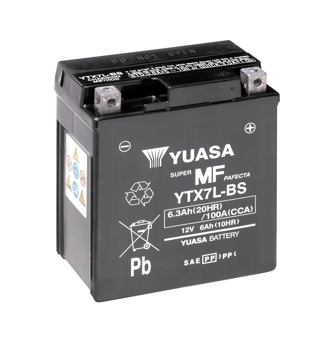 Yuasa YTX7LWC – 12V Motorrad-Batterie 6,3 Ah Wartungsfrei & startstark