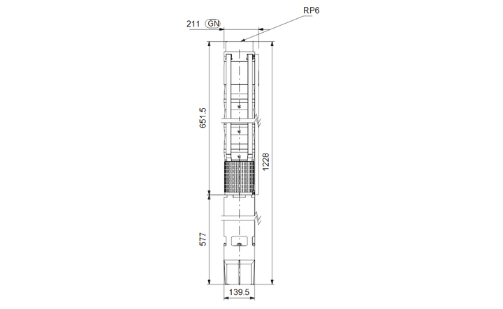 GRUNDFOS Unterwasserpumpe SP 125-1A Nr. 17A019A1 