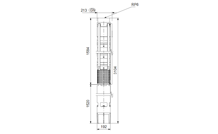 GRUNDFOS Unterwasserpumpe SP 125-7A Nr. 17A043A7