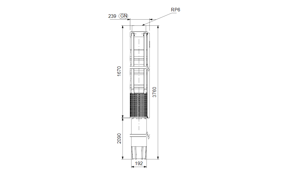 GRUNDFOS Unterwasserpumpe SP 215-6 Nr. 18A04306