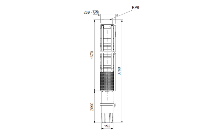 GRUNDFOS Unterwasserpumpe SP 215-6A Nr. 18A043A6