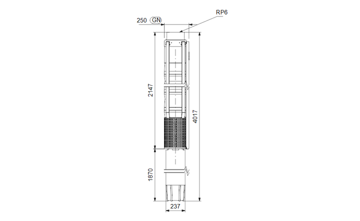 GRUNDFOS Unterwasserpumpe SP 215-7A Nr. 18AT43A7