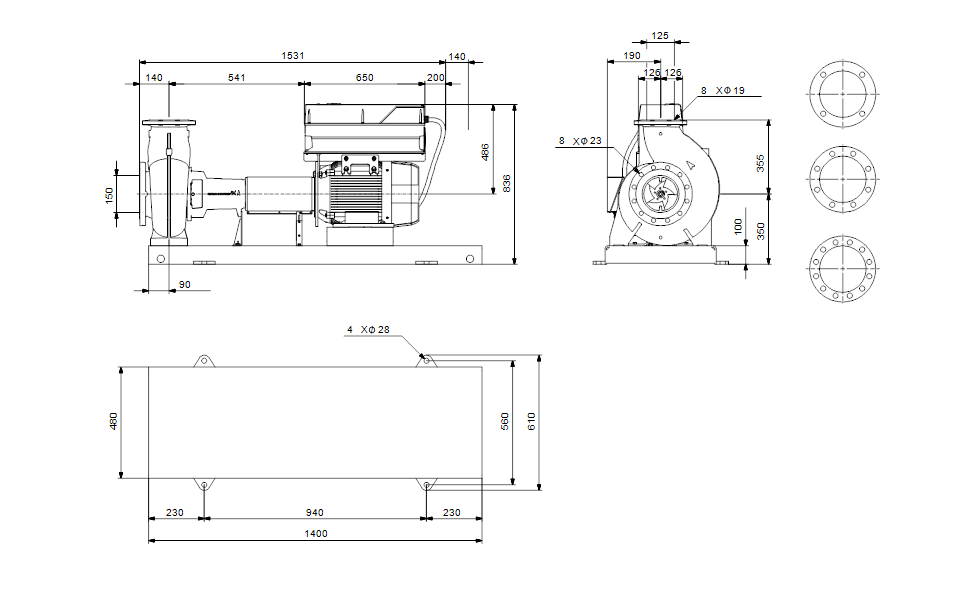 GRUNFOS Normpumpe NKE 125-250/249 AA2F2AESBQQEPW3 Nr. 96783217