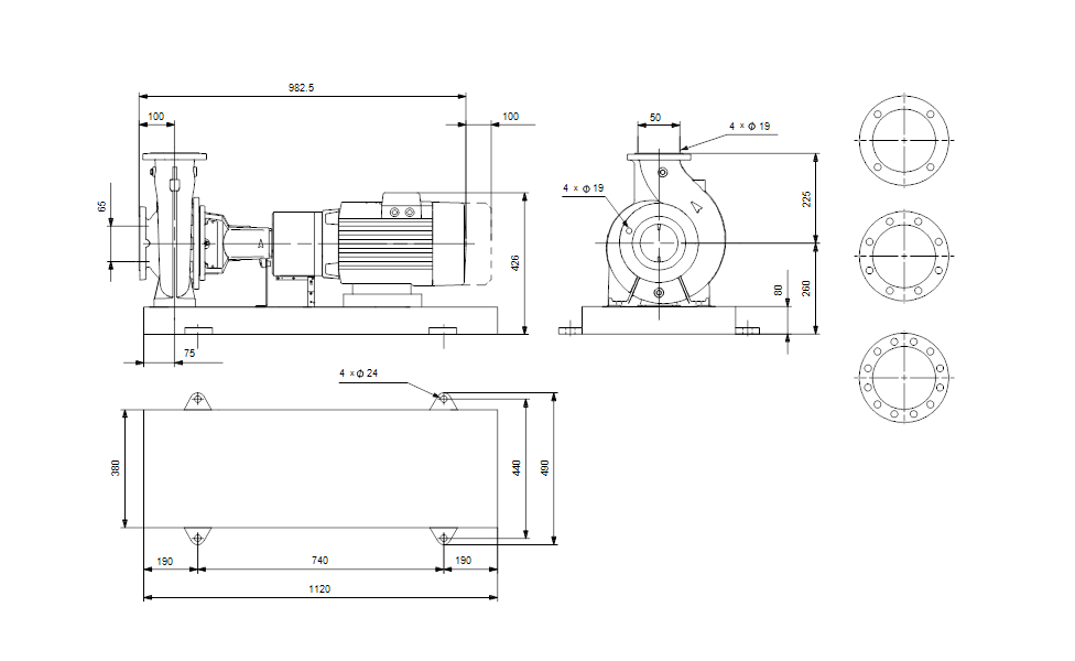 GRUNFOS Normpumpe NK 50-250/221 AA2F2AESBQQEIW3 Nr. 98973614 