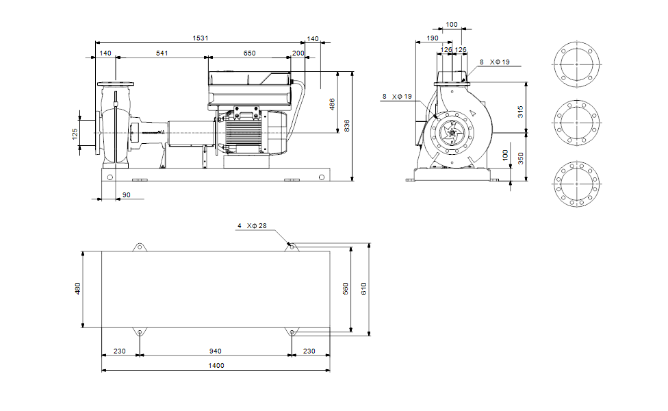 GRUNFOS Normpumpe NKE 100-315/295 AA2F2AESBQQEPW3 Nr. 99104810