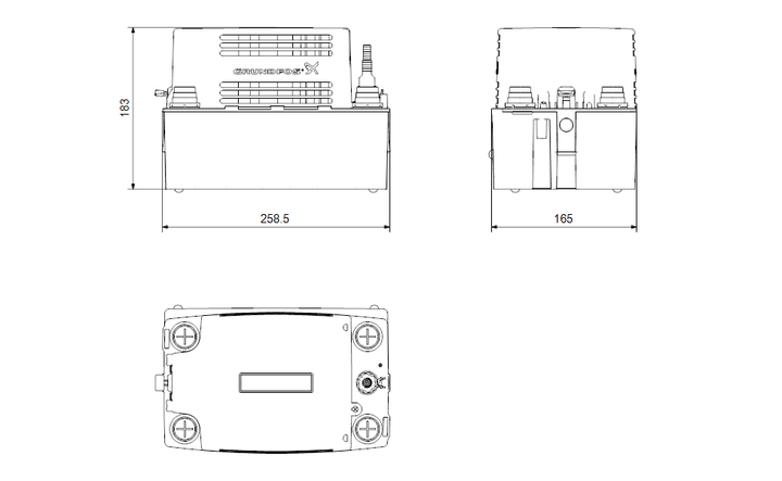 GRUNDFOS Kondensatförderpumpe CONLIFT1 Art. 97936156