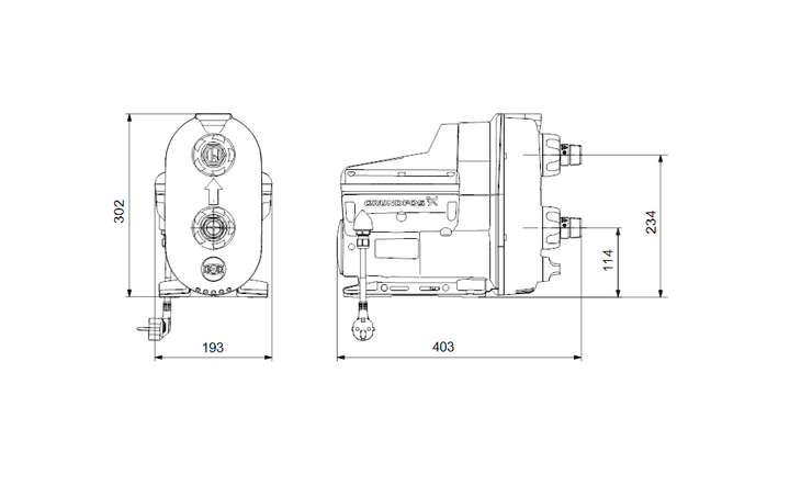GRUNDFOS Druckerhöhungsanlage SCALA2 3-45 Art. 98562862