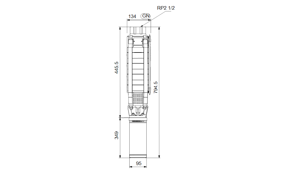 GRUNDFOS Unterwasserpumpe SP 17-3 Nr. 12A01903