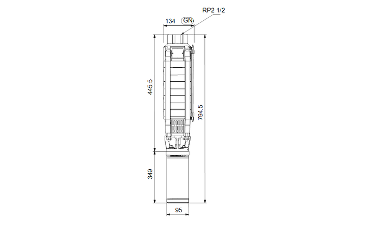 GRUNDFOS Unterwasserpumpe SP 17-3 Nr. 12A01903