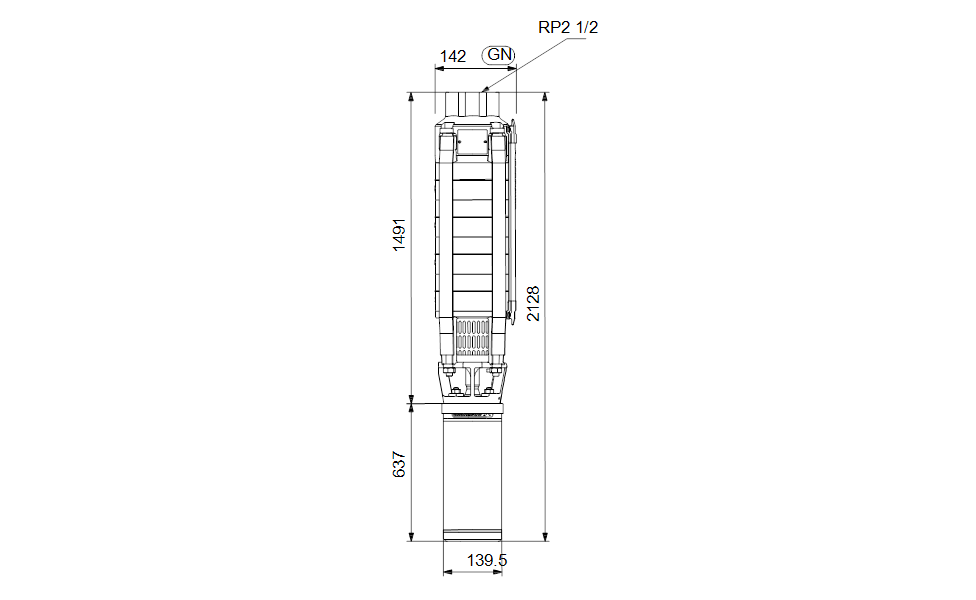 GRUNDFOS Unterwasserpumpe SP 17-20 Nr. 12A01920