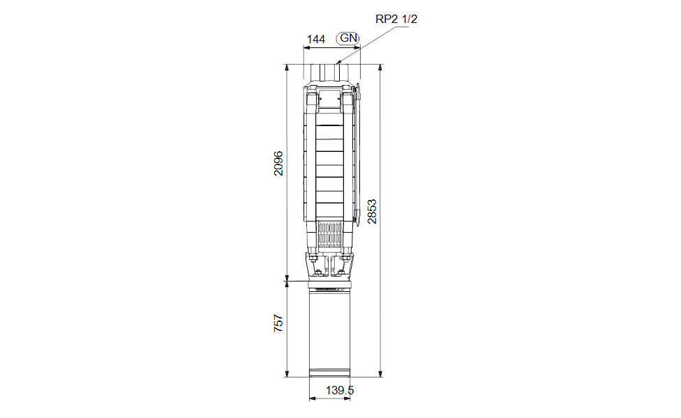 GRUNDFOS Unterwasserpumpe SP 17-30 Nr. 12A16930